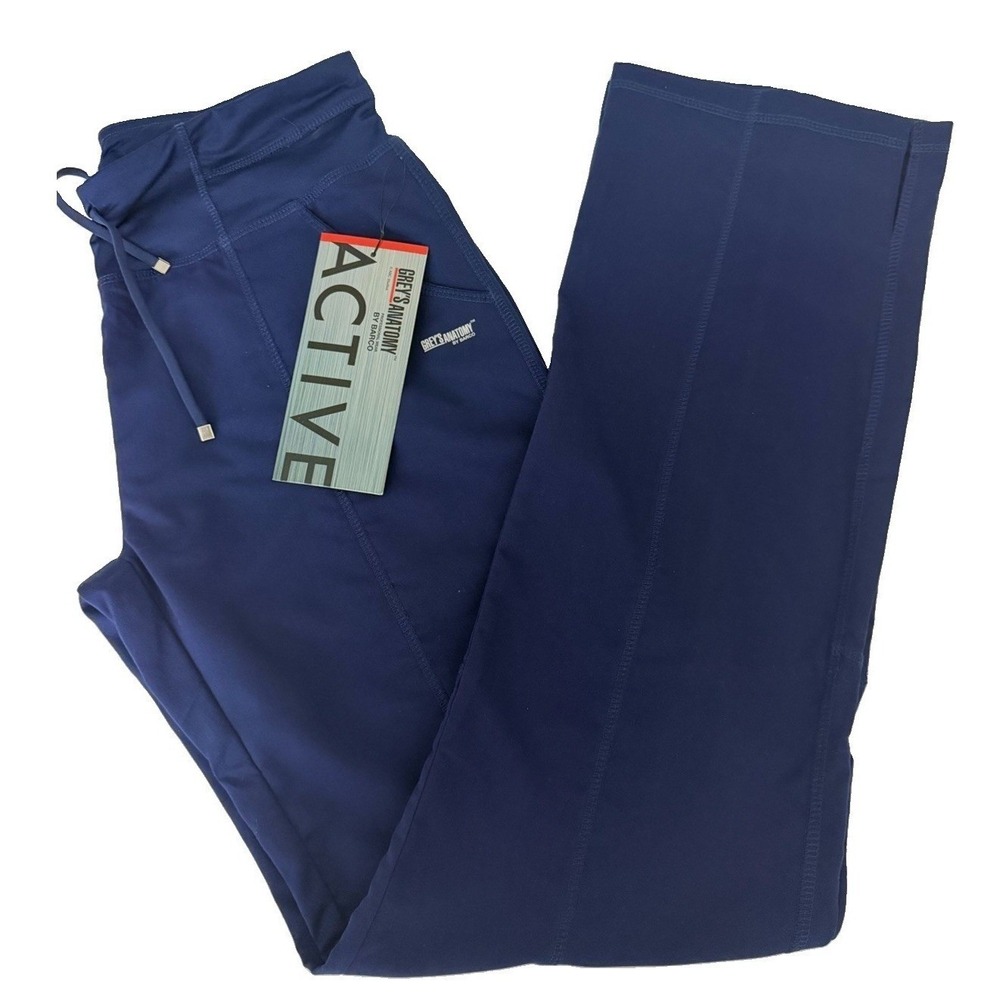 Grey's Anatomy Women's 4276P Yoga Knit Waistband Pant Indigo SZ Xsmall Tall New